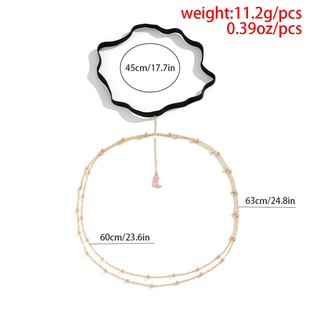 Boots & Beyond Crystal Chain - 2 Tier Leg Statement Piece