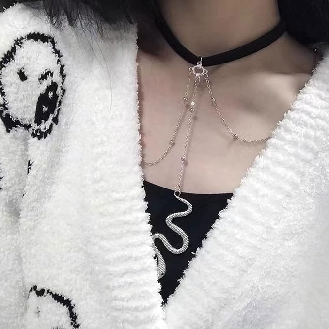 Convertible Snake Charm Chain - Dual-Wear Thigh & Neck Accessory