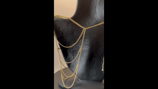 Elegant Multilayered Shoulder Chain - Minimalist Upper Arm Cuff