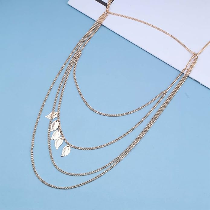 Gold Shoulder Body Chain – Drape Arm Jewelry for Women