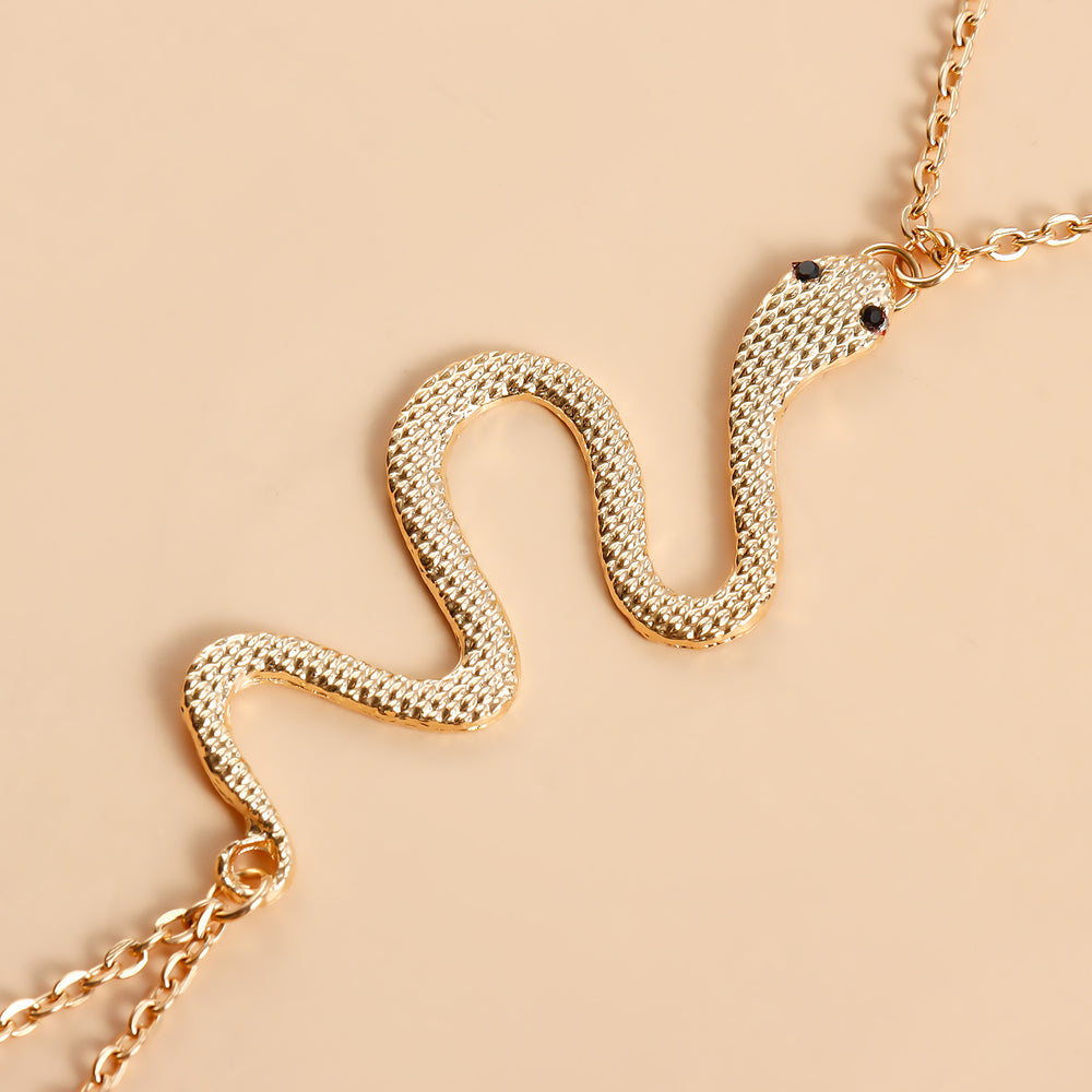 Snake Chain Barefoot Anklet – Beach Foot Jewelry for Women