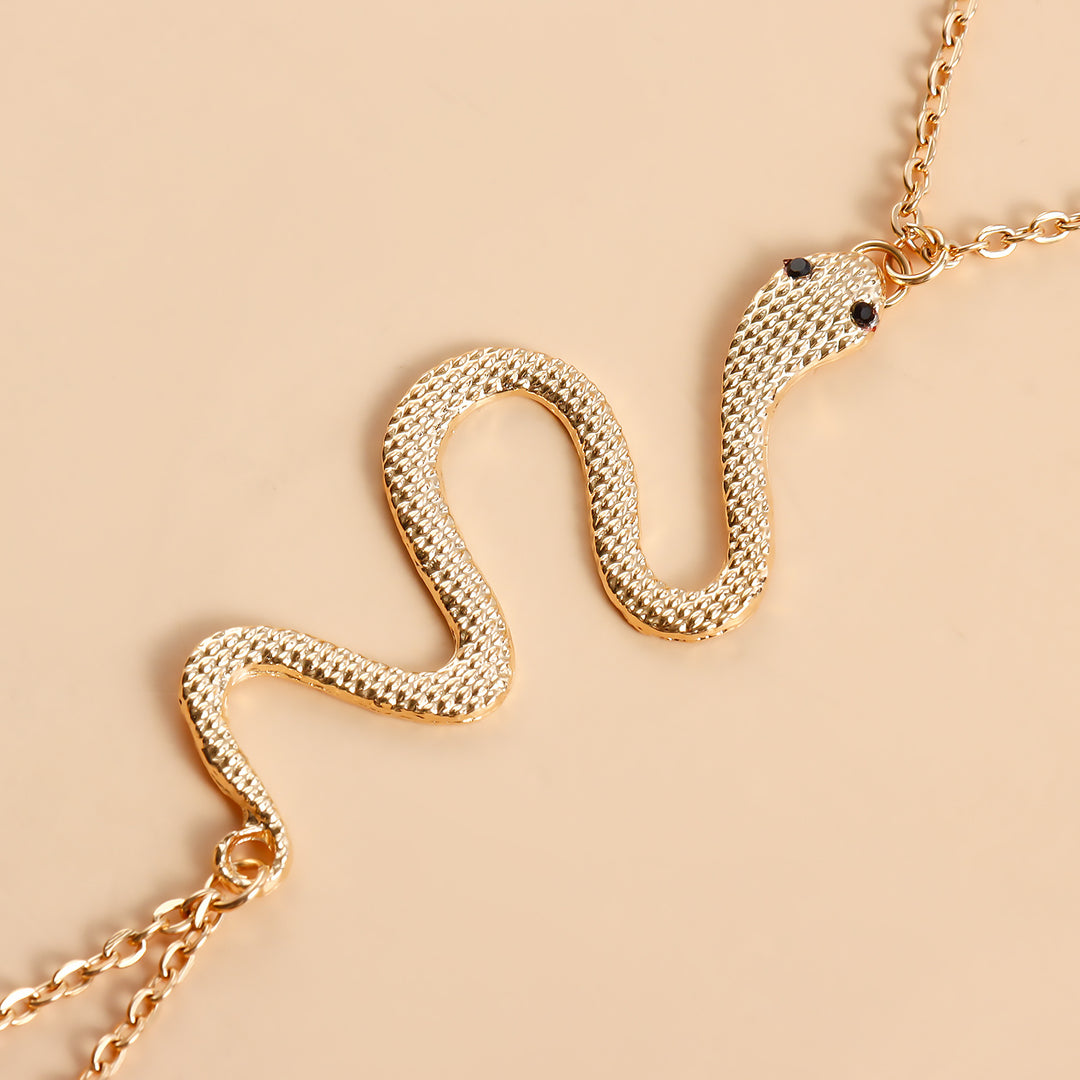 Snake Chain Barefoot Anklet – Beach Foot Jewelry for Women