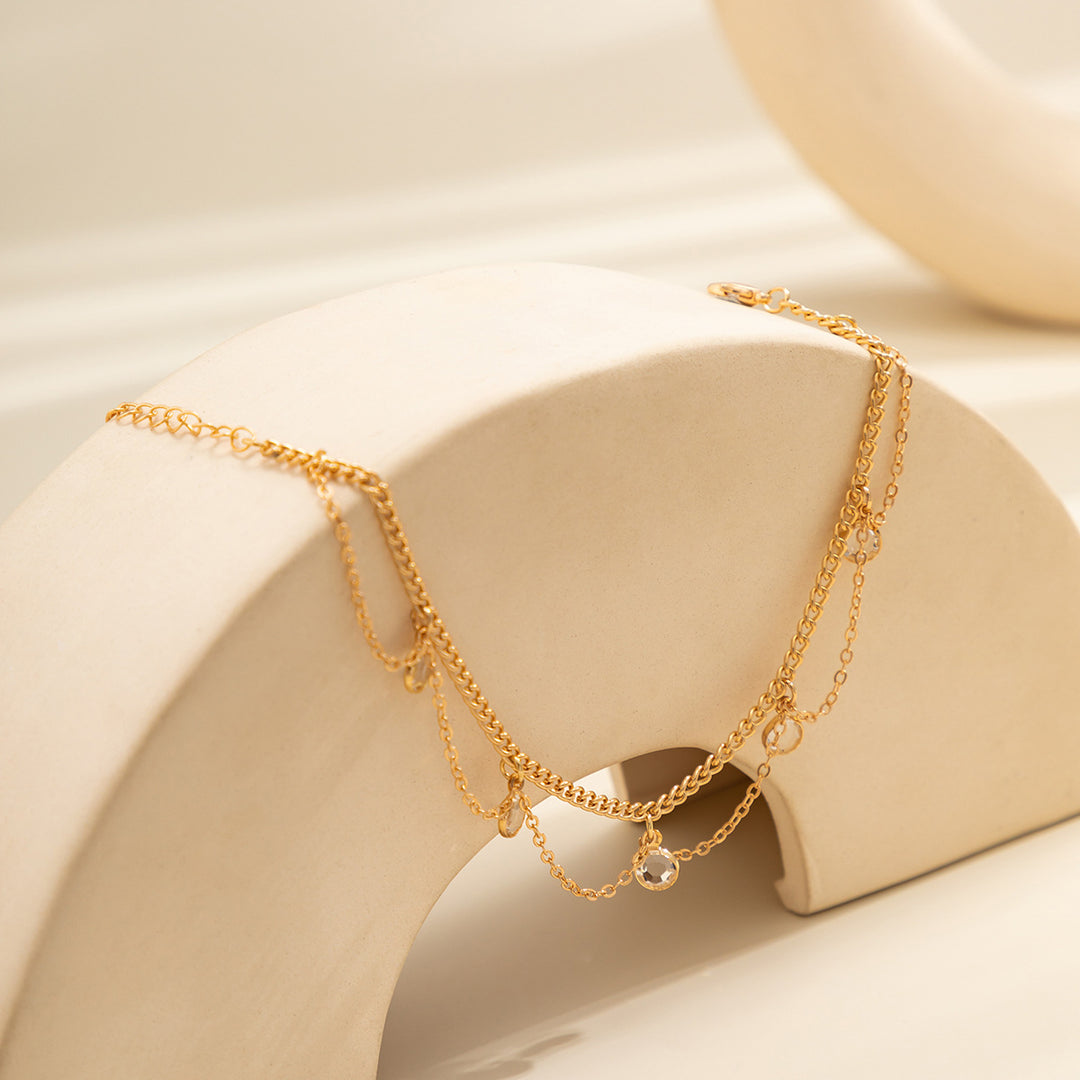 Bohemian Wave Tassel Bell Anklet - Single Summer Boho Jewelry