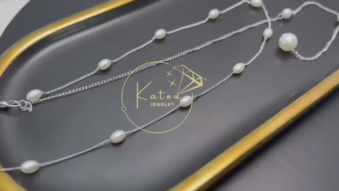 Sexy Pearl Chest Necklace -  Body Chain Bra - Evening & Intimate Wear