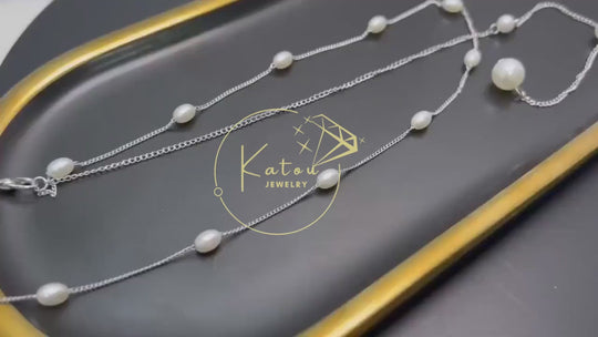 Sexy Pearl Chest Necklace -  Body Chain Bra - Evening & Intimate Wear