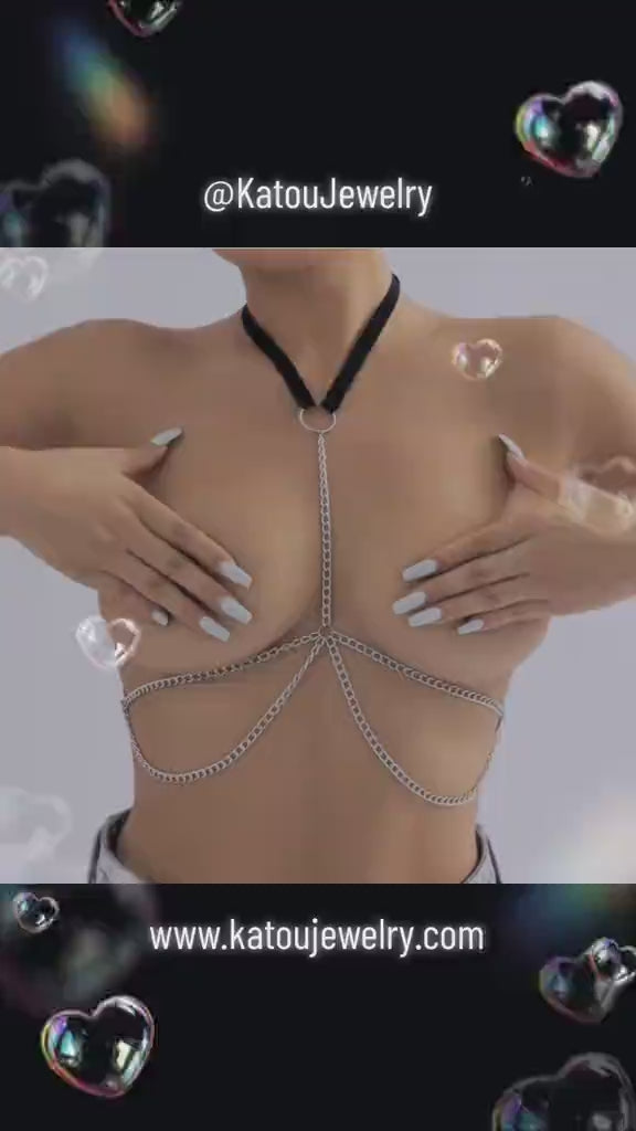 Multi-Layer Chest Chain - Fashion Chest Link Chain - Chest Chain Harness