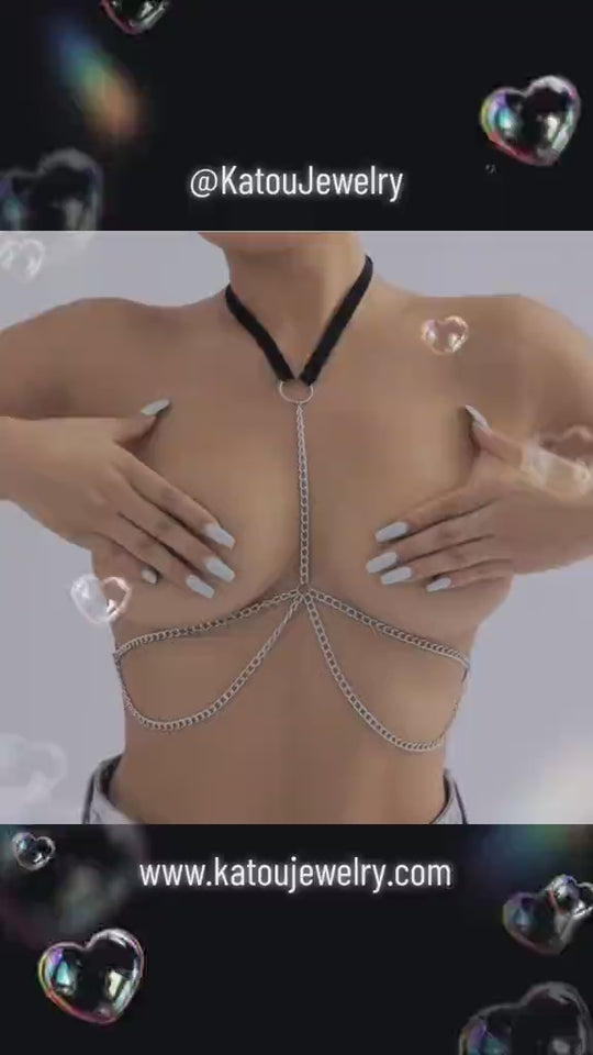 Multi-Layer Chest Chain - Fashion Chest Link Chain - Chest Chain Harness