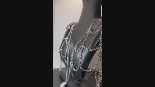 Accentuating Shoulder Chain - Wing Shoulder Chain - Bridal Body Jewelry