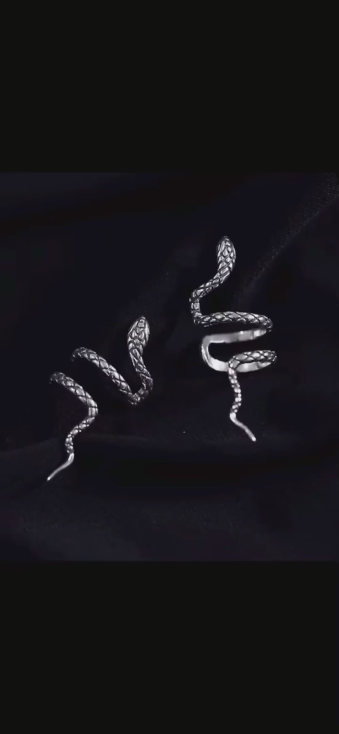 Fashion Brass Snake Non-Piercing Ear Cuff Earring 1PC | Snake Earrings | Snake Studs | Serpent Ear Cuff | Gothic earrings |Snake Ear Cuff