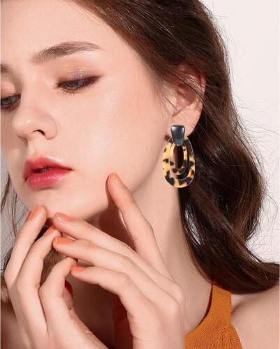 Leopard Bracelet & Earrings Set – 3 Piece Statement Jewelry