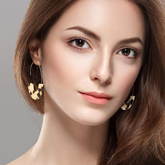 Leopard Bracelet & Earrings Set – 3 Piece Statement Jewelry