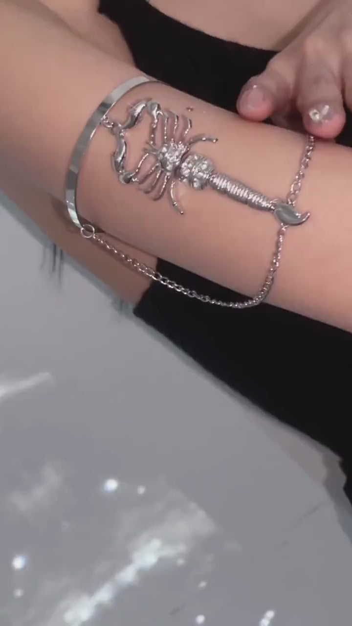 Scorpion Arm Cuff | Scorpion Arm Harness | Scorpion Arm Bracelet | Scorpion Armband | Scorpion Arm Chain