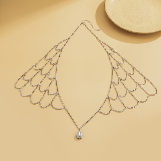 Accentuating Shoulder Chain - Wing Shoulder Chain - Bridal Body Jewelry