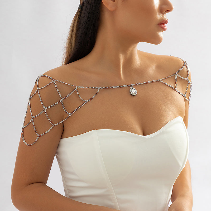 Accentuating Shoulder Chains, Bridal Shoulder Necklace