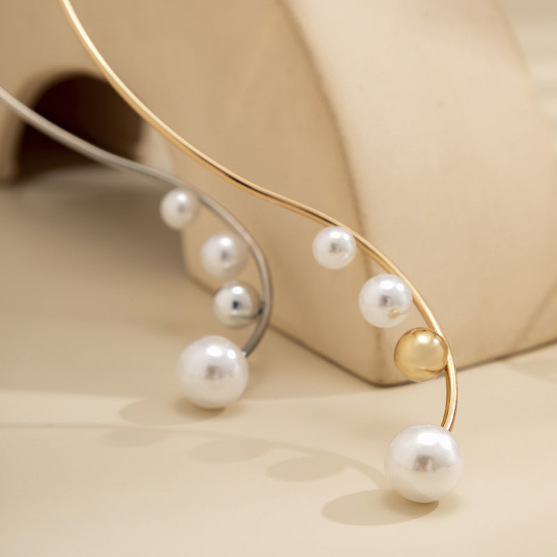 Maxi Freshwater Pearls Necklace With Silver Beads