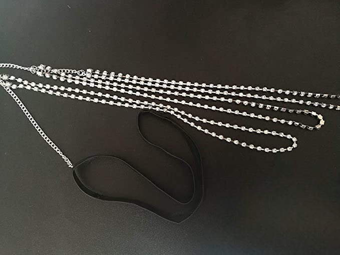 Beach Goddess 3 Tier Crystal Leg Chain - Luxury Bikini Jewelry