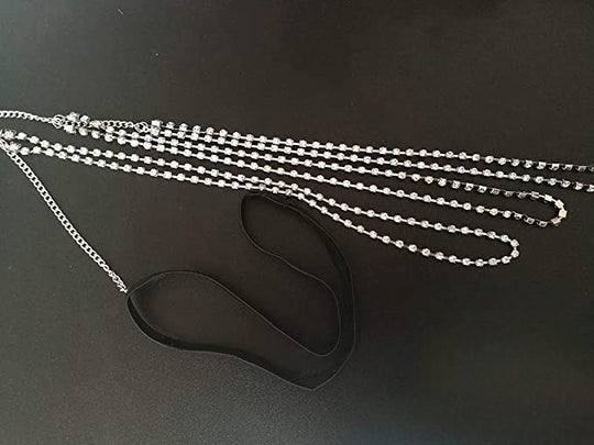 Beach Goddess 3 Tier Crystal Leg Chain - Luxury Bikini Jewelry