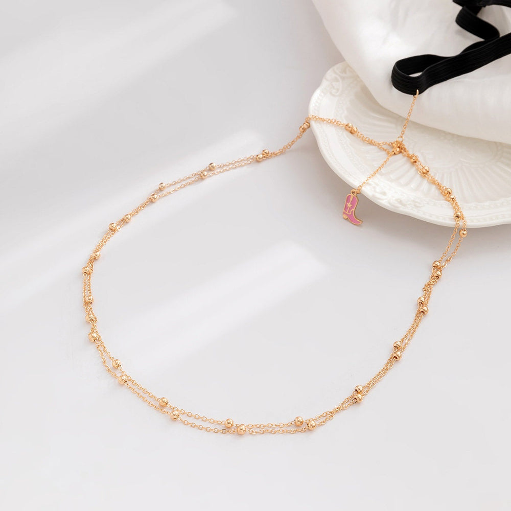 Boots & Beyond Crystal Chain - 2 Tier Leg Statement Piece