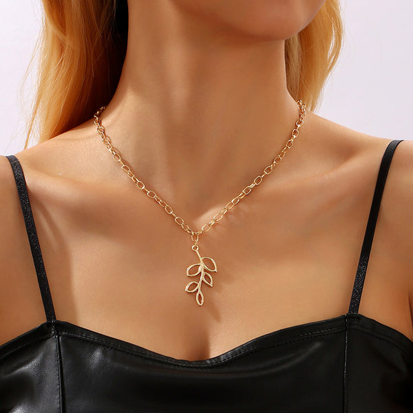 Black LV Button Necklace - Gold Filled Rope Chain – Beauty Bird