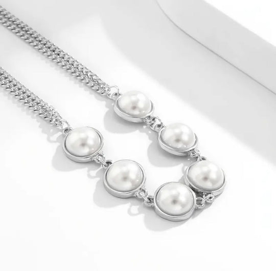 Pearl Body Chain Gold - Sexy Layered Chest Chain for Bridesmaid & Beach Wear