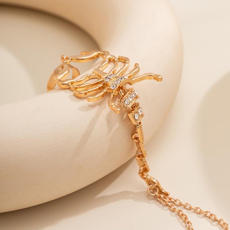 Delicate Ring Bracelet | Dainty Ring Bracelet | Gold Finger Bracelet |  Delicate Hand Jewelry | Boho Hand Chain | Chain Hand Bracelet Ring