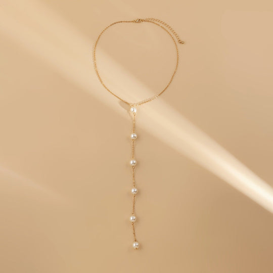 Sexy Pearl Chest Necklace -  Body Chain Bra - Evening & Intimate Wear