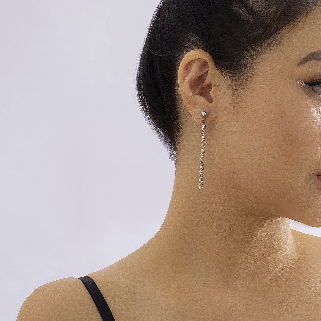 Sword Dagger Pin Ball Chain Earring Set - Sword Studs Earrings Set