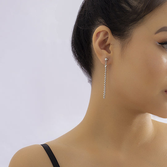 Sword Dagger Pin Ball Chain Earring Set - Sword Studs Earrings Set