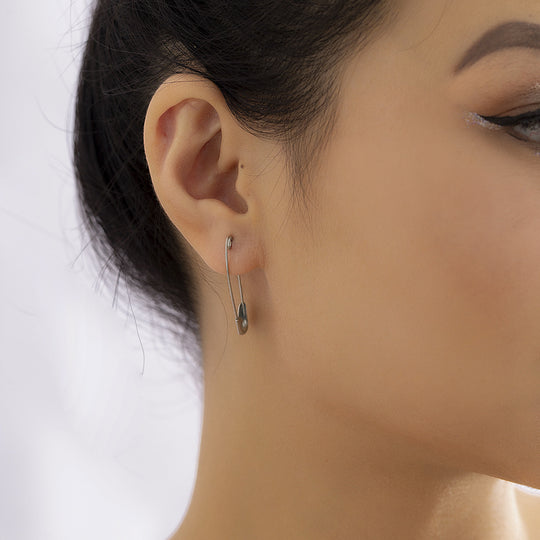 Sword Dagger Pin Ball Chain Earring Set - Sword Studs Earrings Set