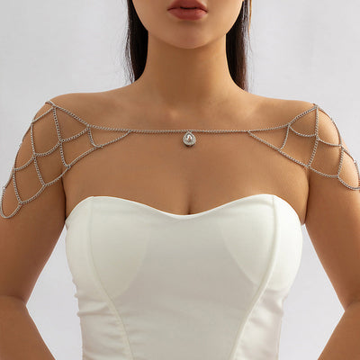 Accentuating Shoulder Chains - Bridal Shoulder Necklace - Wing Shoulder Body Chain