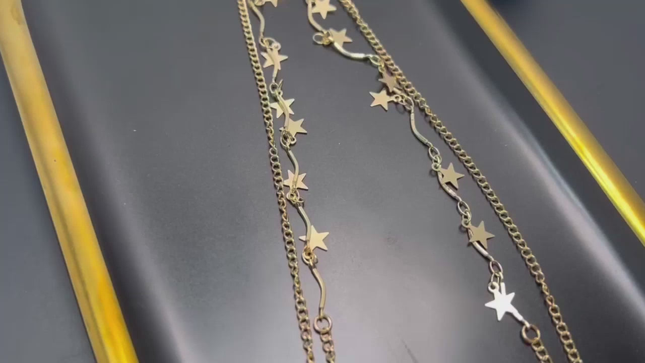 Star Leg Chain | Star Body Chain | Beach Harness | Layered Leg Chain | Leg Jewelry | Stage Jewelry | Bikini Beach Body Jewelry