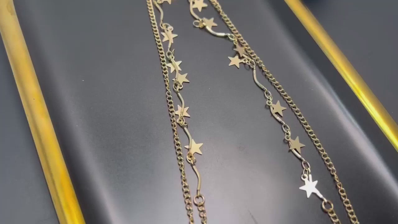 Star Leg Chain | Star Body Chain | Beach Harness | Layered Leg Chain | Leg Jewelry | Stage Jewelry | Bikini Beach Body Jewelry