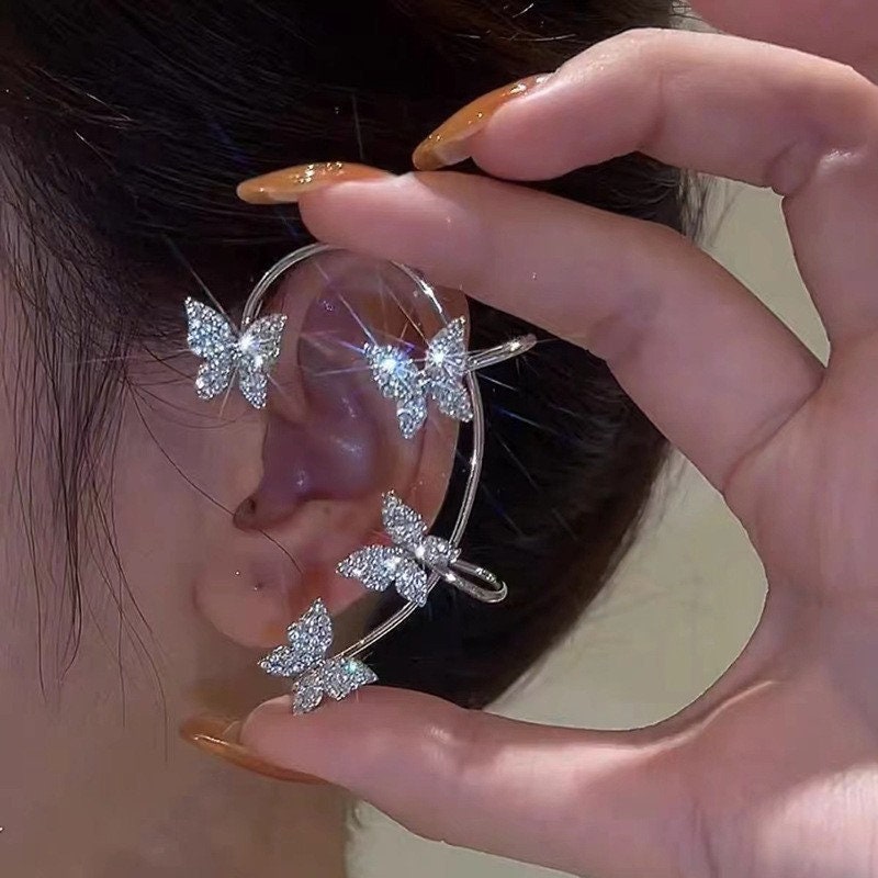 Crystal Chain Invisible Clip on Earrings Dangle, Non Pierced Earrings, Long  Rhinestone Clip on Earrings, Bridal Wedding Pearl Clip Earrings - Etsy