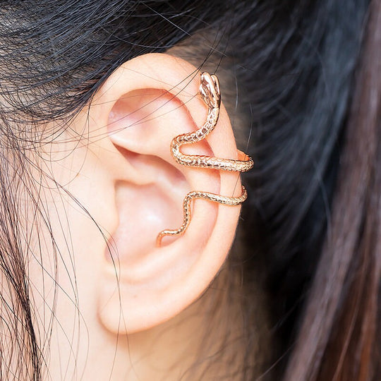 Snake Ear Cuff – Single Non-Piercing Gothic Statement Earring