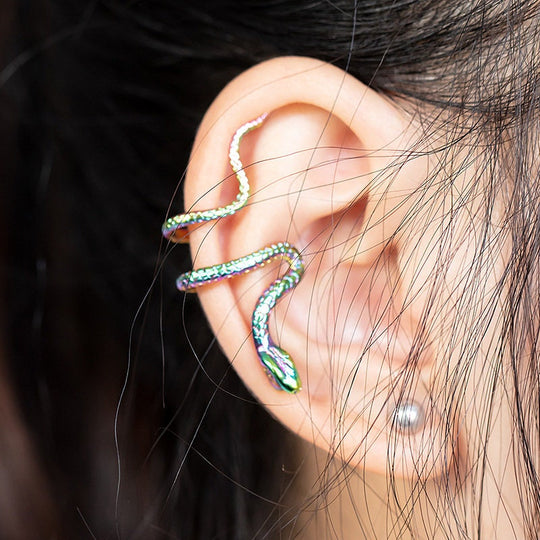 Snake Ear Cuff – Single Non-Piercing Gothic Statement Earring