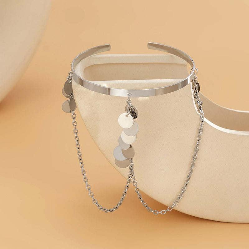 Confetti Arm Chain | Upper Arm Bracelet | Bridesmaid Gift |  Beach Wedding Bridal Armlet | Graduation Gift | Bridal Arm Jewelry