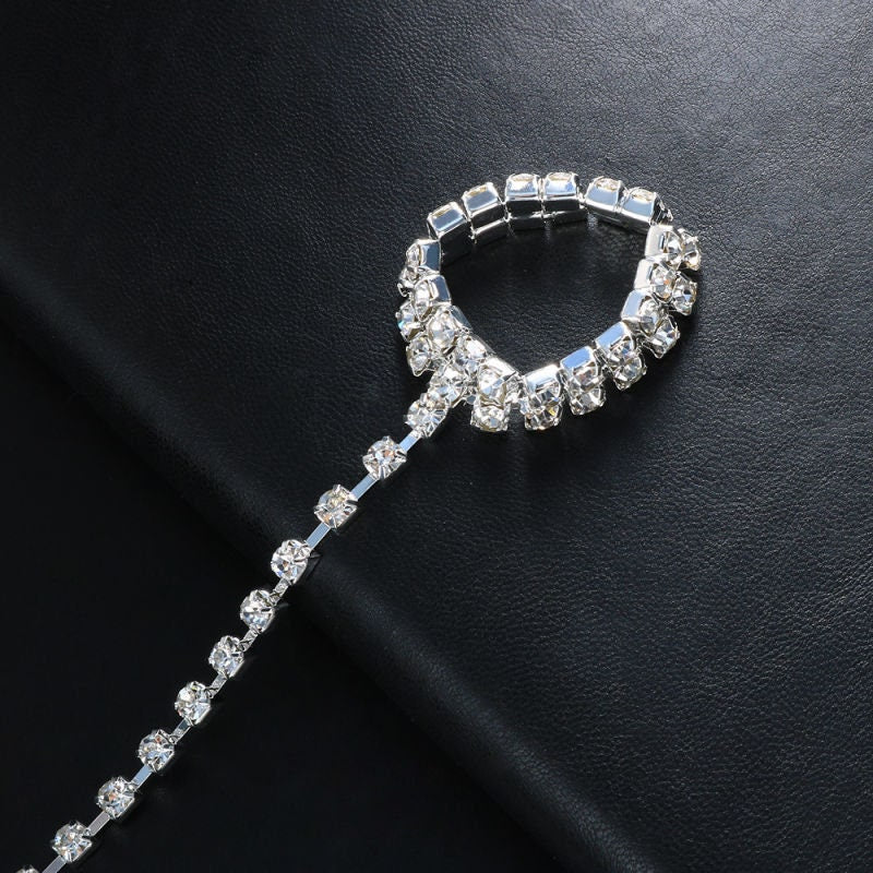 Crystal Hand Chain & Barefoot Sandal - 2-in-1 Gift for Women