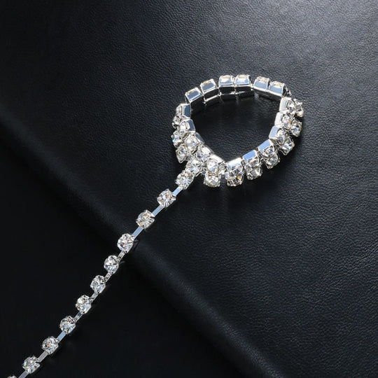 Crystal Hand Chain & Barefoot Sandal - 2-in-1 Gift for Women