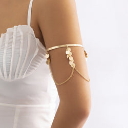 Confetti Arm Chain | Upper Arm Bracelet | Bridesmaid Gift |  Beach Wedding Bridal Armlet | Graduation Gift | Bridal Arm Jewelry