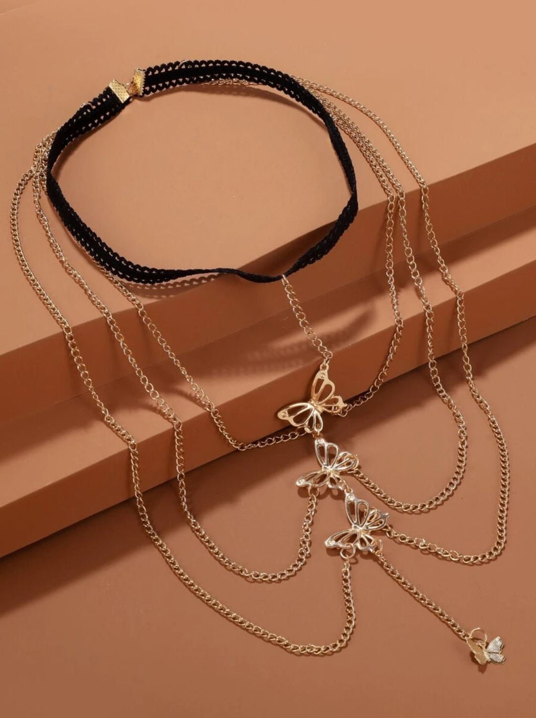 Women sexy Butterfly leg Chain - Cascading Thigh Body Jewelry