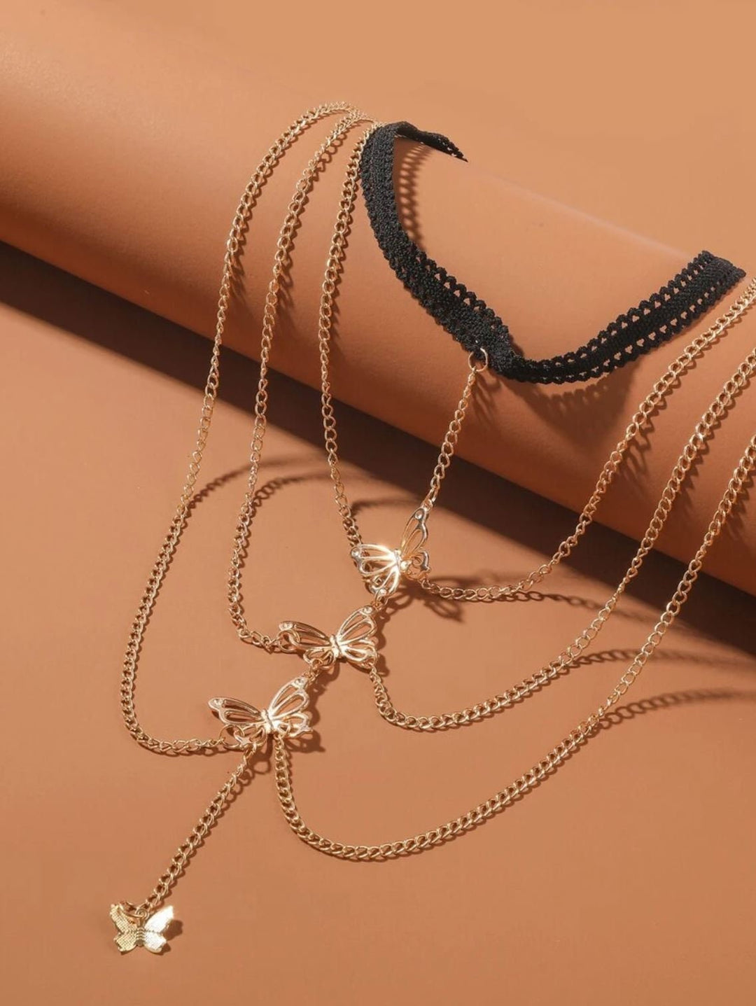 Women sexy Butterfly leg Chain - Cascading Thigh Body Jewelry