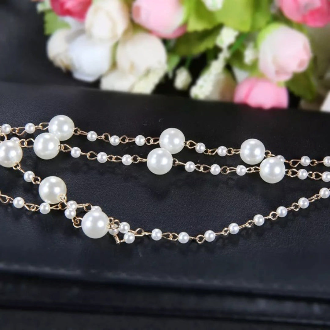 Pearl Crystal Barefoot Sandal - Single Bridal Beach Wedding