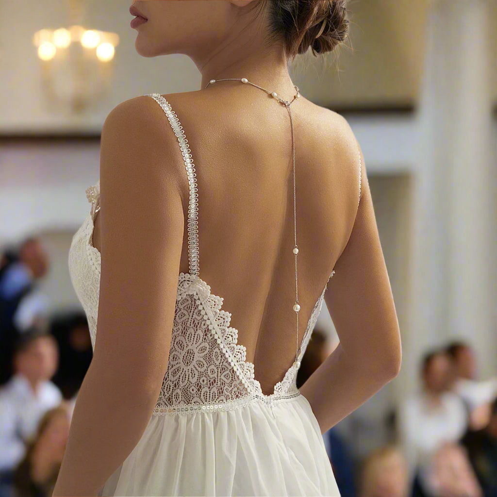 Sexy Pearl Back Chain - Summer Backless Chain - Fine Backdrop Chain