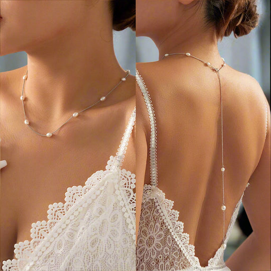Sexy Pearl Back Chain - Summer Backless Chain - Fine Backdrop Chain