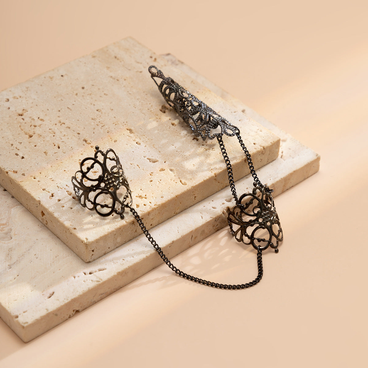 Wedding Finger Ring Chain - Full Finger Harness Chain Ring