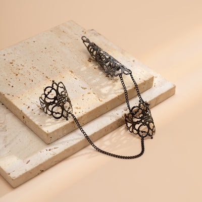 Wedding Finger Ring Chain - Full Finger Harness Chain Ring