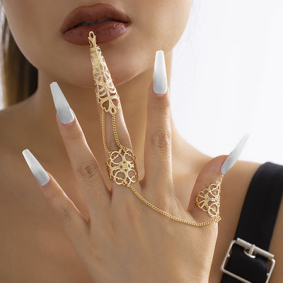 Wedding Finger Ring Chain - Full Finger Harness Chain Ring